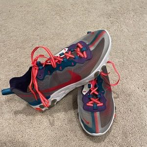 Nike React Element 87 “Orange Peel” “Red Orbit” Mens shoes size 8